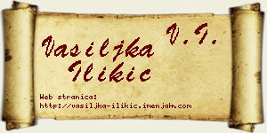 Vasiljka Ilikić vizit kartica